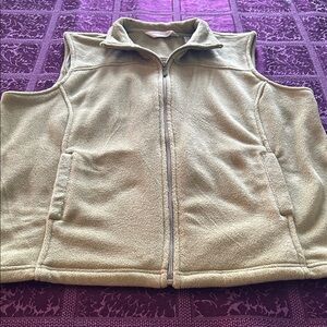 Women's Beige Fleece Vest